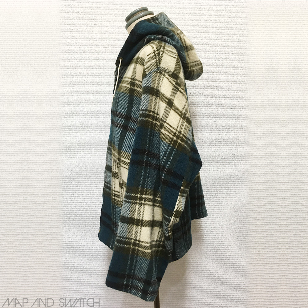 Wool Check Hooded