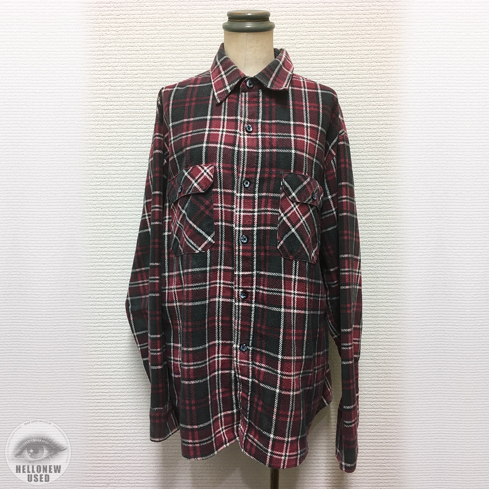 Red and Black Printed Flannel Shirt
