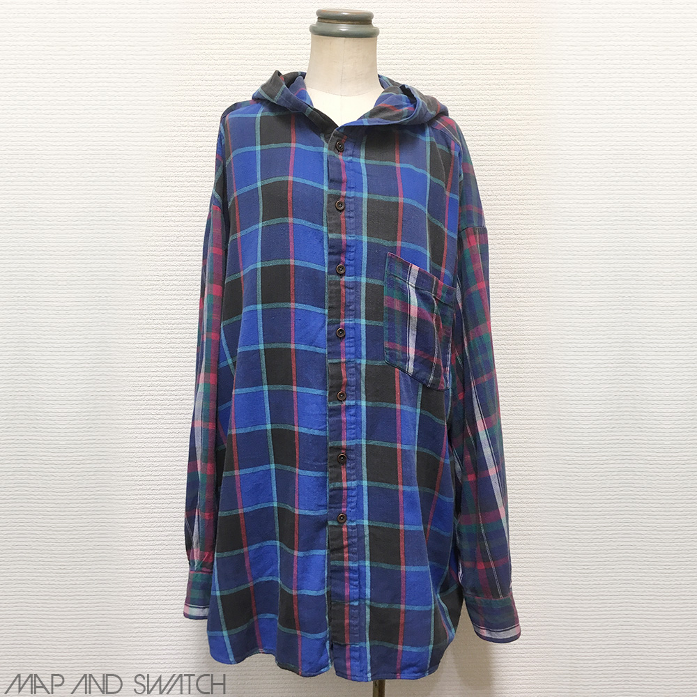 Over Sized Crazy Check Hooded