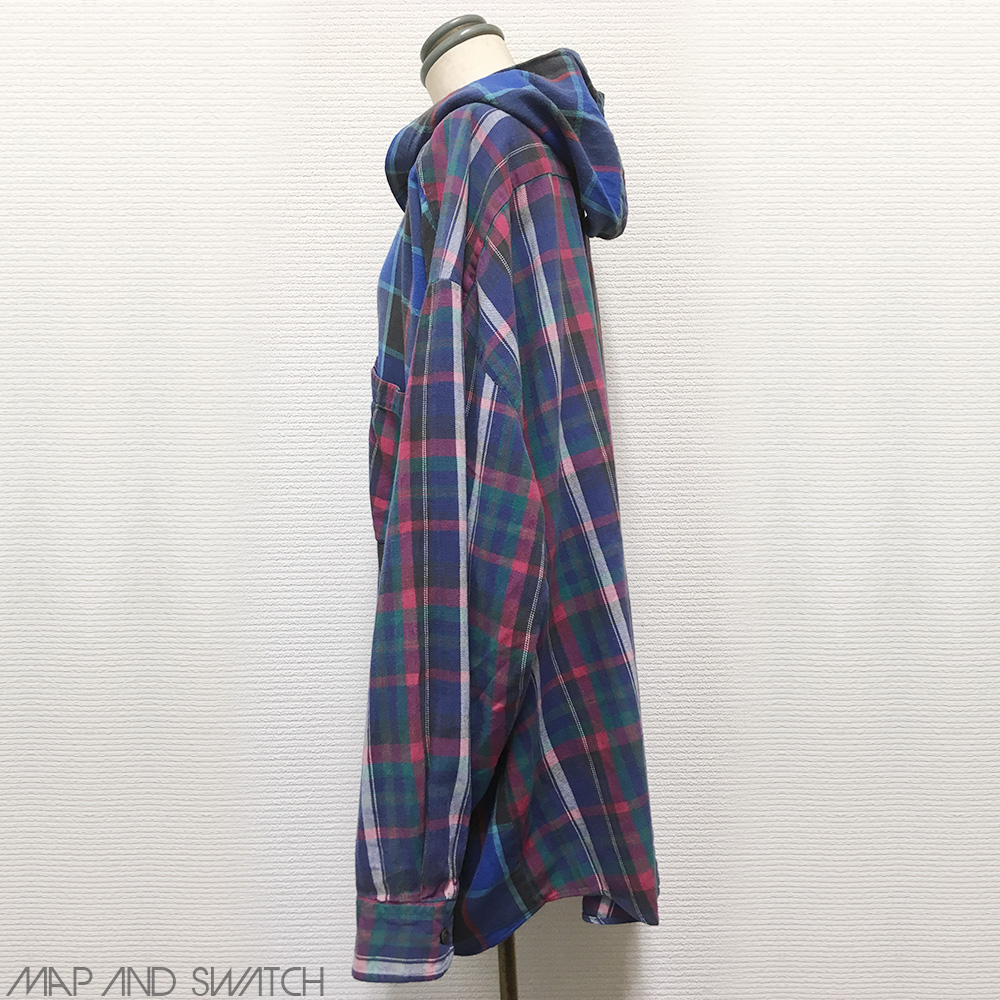 Over Sized Crazy Check Hooded