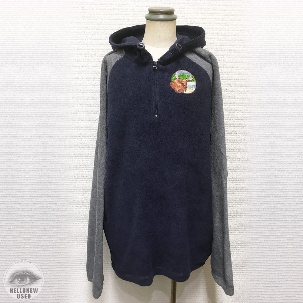Fleece Hooded With Patch