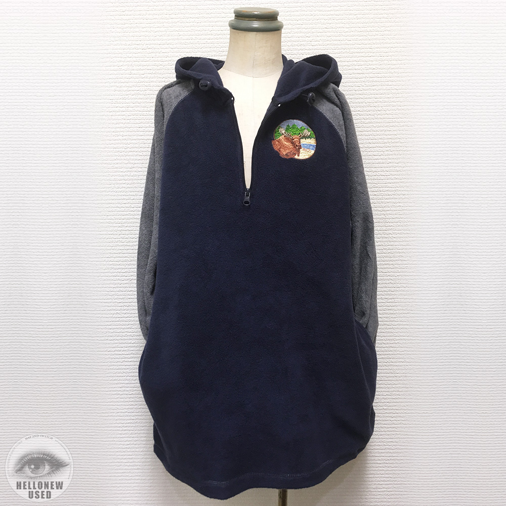 Fleece Hooded With Patch