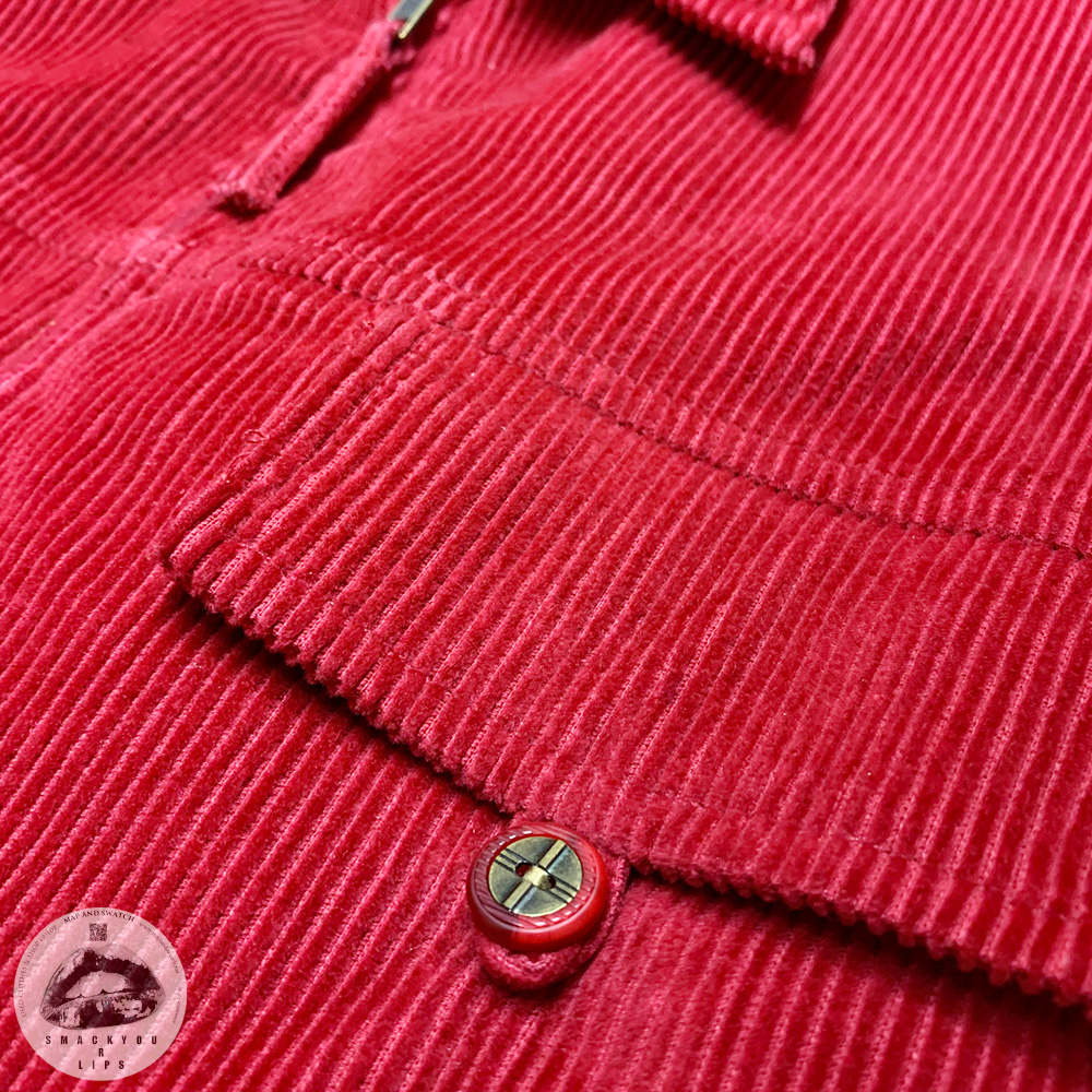 Red Cords Zipup Shirt
