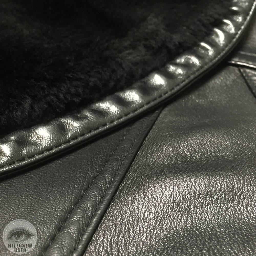 Leather Shawl Coat